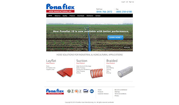 SIS Portfolio - Poanflex Website Screenshot