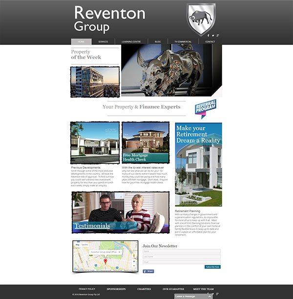 SIS Portfolio - Reventon-Group Website Screenshot