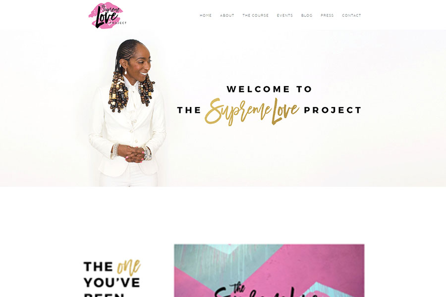 SIS Portfolio - The Supreme Love Website Screenshot