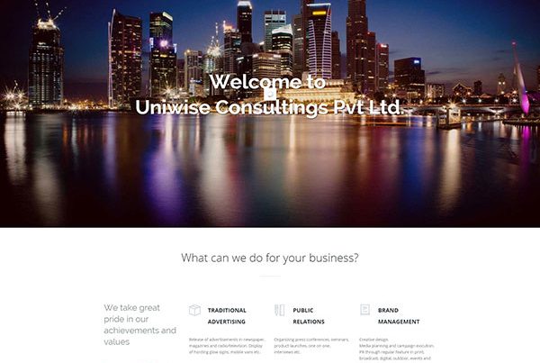 SIS Portfolio - Uniwise Website Screenshot