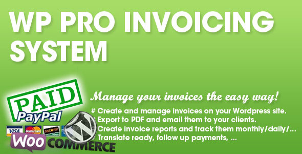 WP PRO Invoicing system