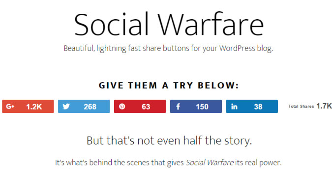 Social Warfare plugin