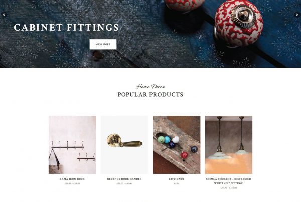 SIS Portfolio - Infinity Decor Website Screenshot